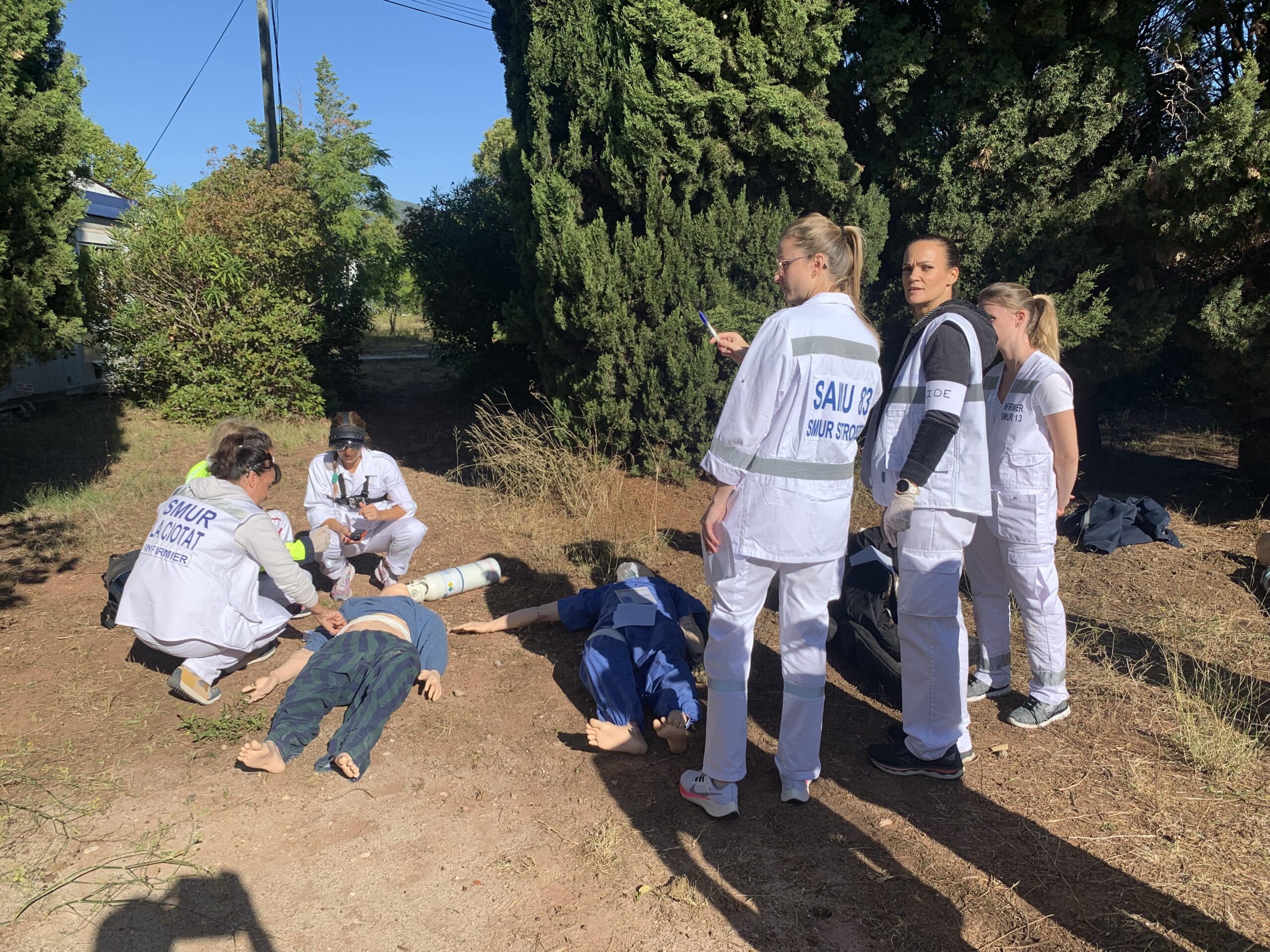 Scénario de l'intervention du SMUR pour multivictimes